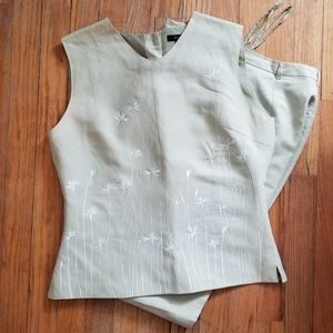 Vintage silk pant suit